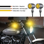 Motorcycle LED Grill Turn Signals Front Rear Indicator
