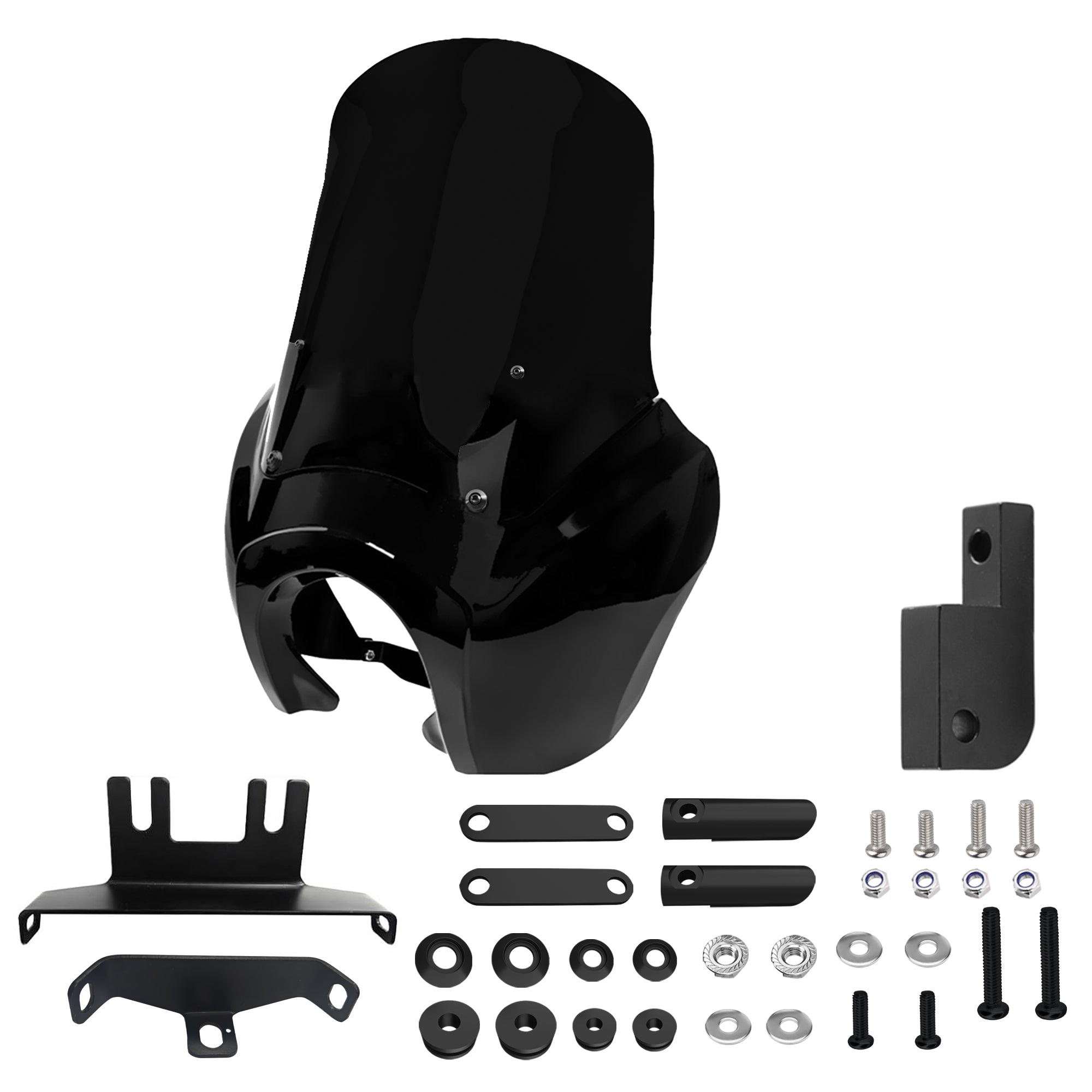 Front Headlight Fairing W/ 15'' Windscreen For Harley Dyna FXD FXDL FXDB 2006-17 Main image