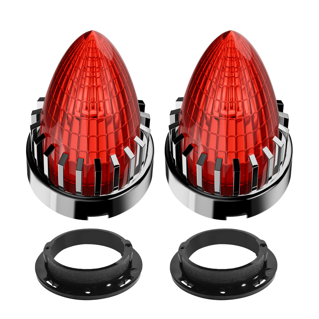 Retro Bullet 3 1/4" Screw-in Turn Signal Lens For Harley Heritage Road King Electra Glide