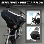 Motorcycle Batwing Fairing Windshield W/6"Smoke Windscreen For Harley Street Bob FXBB 2006-2022