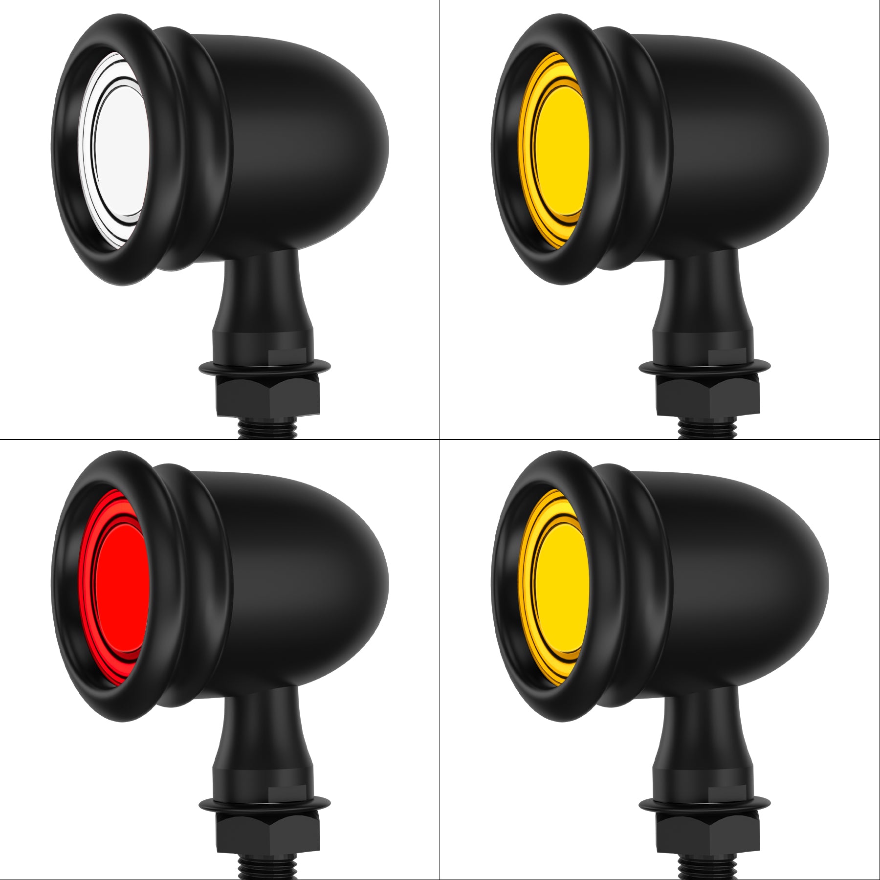 Motorcycle LED Bullet Turn Signals Front Rear Indicator