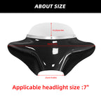 Batwing Fairing Road King Fairing Smoke/Clear Windshield Chrome/Black Trim For Harley Touring Road King FLHR 1994-2023 Road King Special FLHRXS 2017-2025