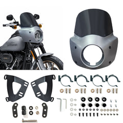 Barracuda Silver 11/15 inch Motorcycle Front Fairing For Road Warrior Fairing Only For Harley Softail Low Rider S FXLRS 2020-2024