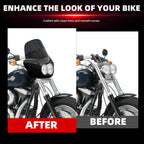 Motorcycle Fairing with 11" Smoke Motorcycle Windshield for Harley Dyna Fat Bob FXDF 2008-2017