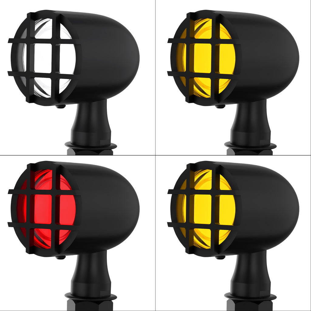 Motorcycle LED Grill Turn Signals Front Rear Indicator
