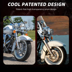 Motorcycle 4.5" H3 LED Fog Light Fog Lamp Passing Driving Spot Light For Harley Bobber Softail Road King Custom Yamaha Suzuki