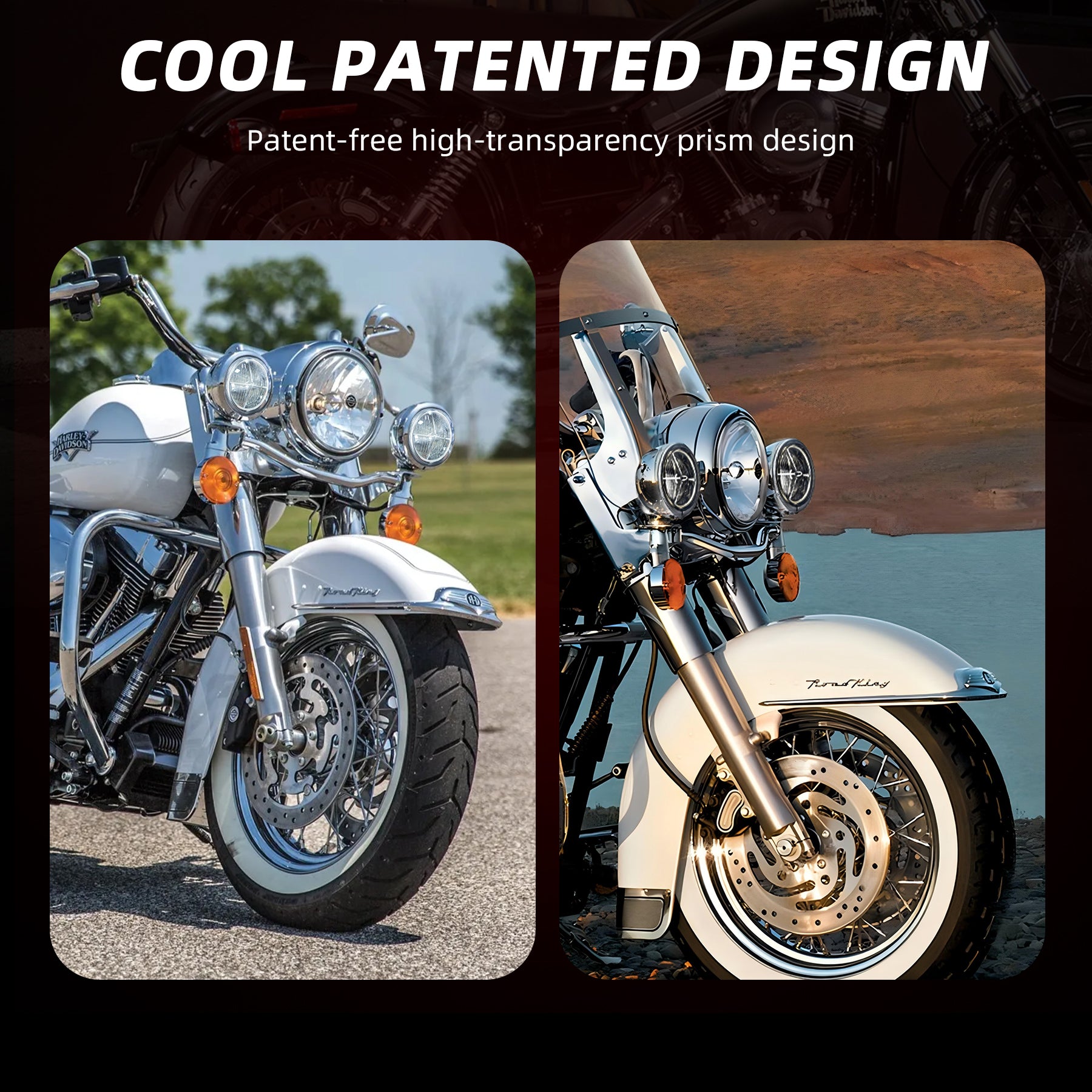 Motorcycle 4.5" H3 LED Fog Light Fog Lamp Passing Driving Spot Light For Harley Bobber Softail Road King Custom Yamaha Suzuki