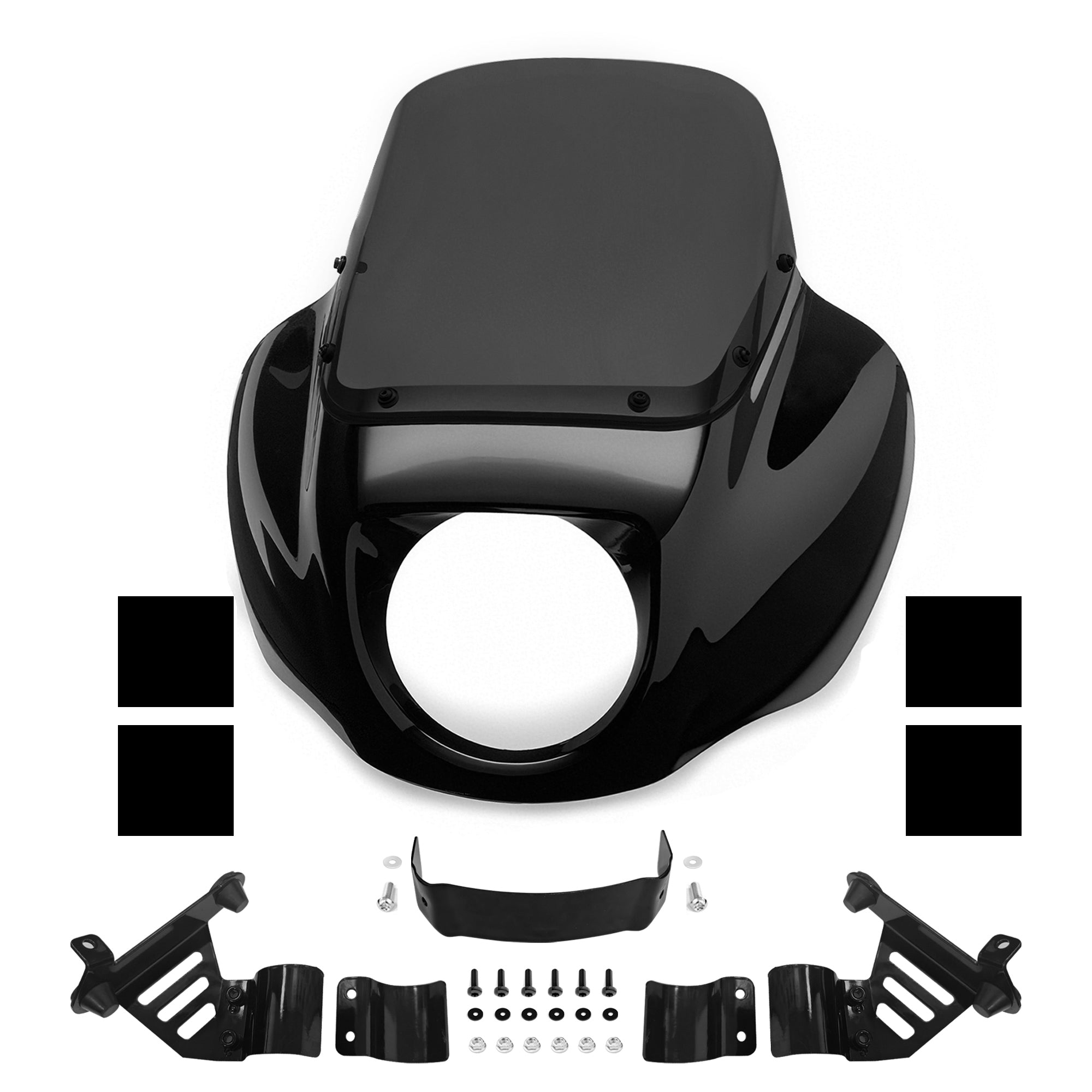 Front Quarter Fairing Low Rider S  9“/13" Windshield Mounting Bracket Kit For Harley Softail Street Bob Low Rider S FXLRS Standard FXST 2018+