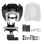 Front Headlight Fairing W/15" Windshield For Dyna 2006-2017 T-Sport 2000-2003