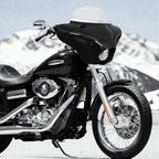 Batwing Fairing Smoke/Clear Windshield Chrome/Black Trim With Dyna Brackets For Harley Dyna Glide FXDC 2006-14 FXD Street Bob FXBB Low Rider S FXDLS