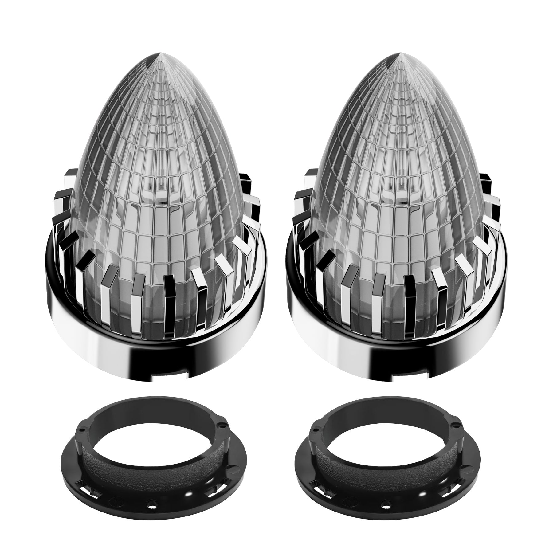 Retro Bullet 3 1/4" Screw-in Turn Signal Lens For Harley Heritage Road King Electra Glide