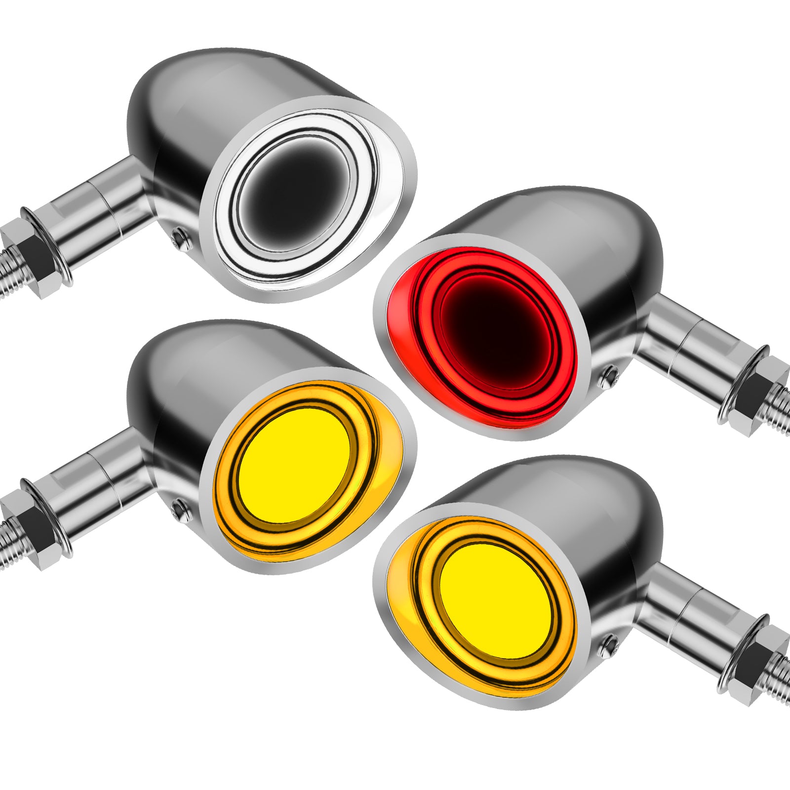 Motorcycle LED Bullet Turn Signals Front Rear Indicator