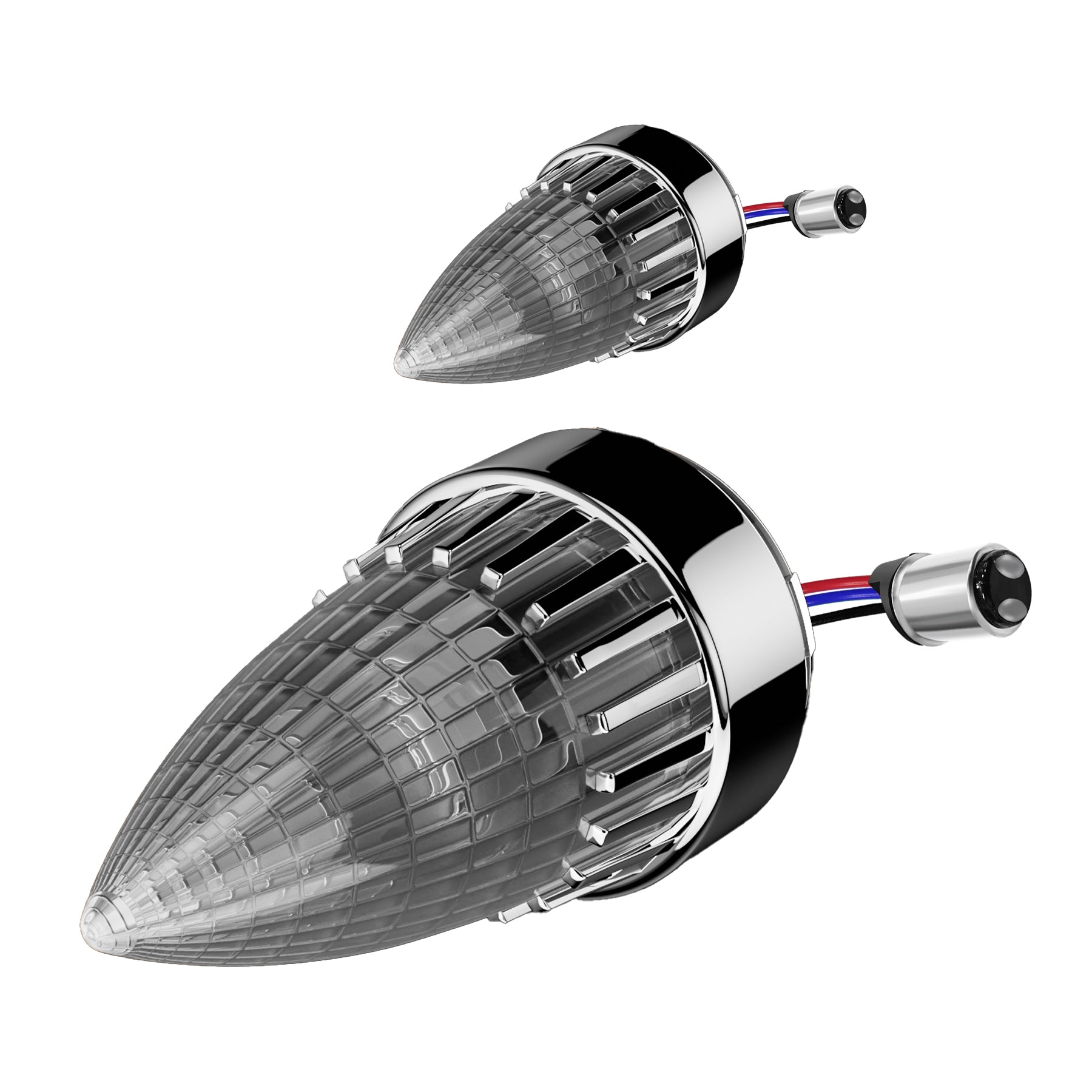 Classic Bullet 2" Clip-In Turn Signal Lens With LED & 1157 Plug