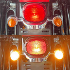 Retro Bullet 3 1/4" Screw-in Turn Signal Lens For Harley Heritage Road King Electra Glide