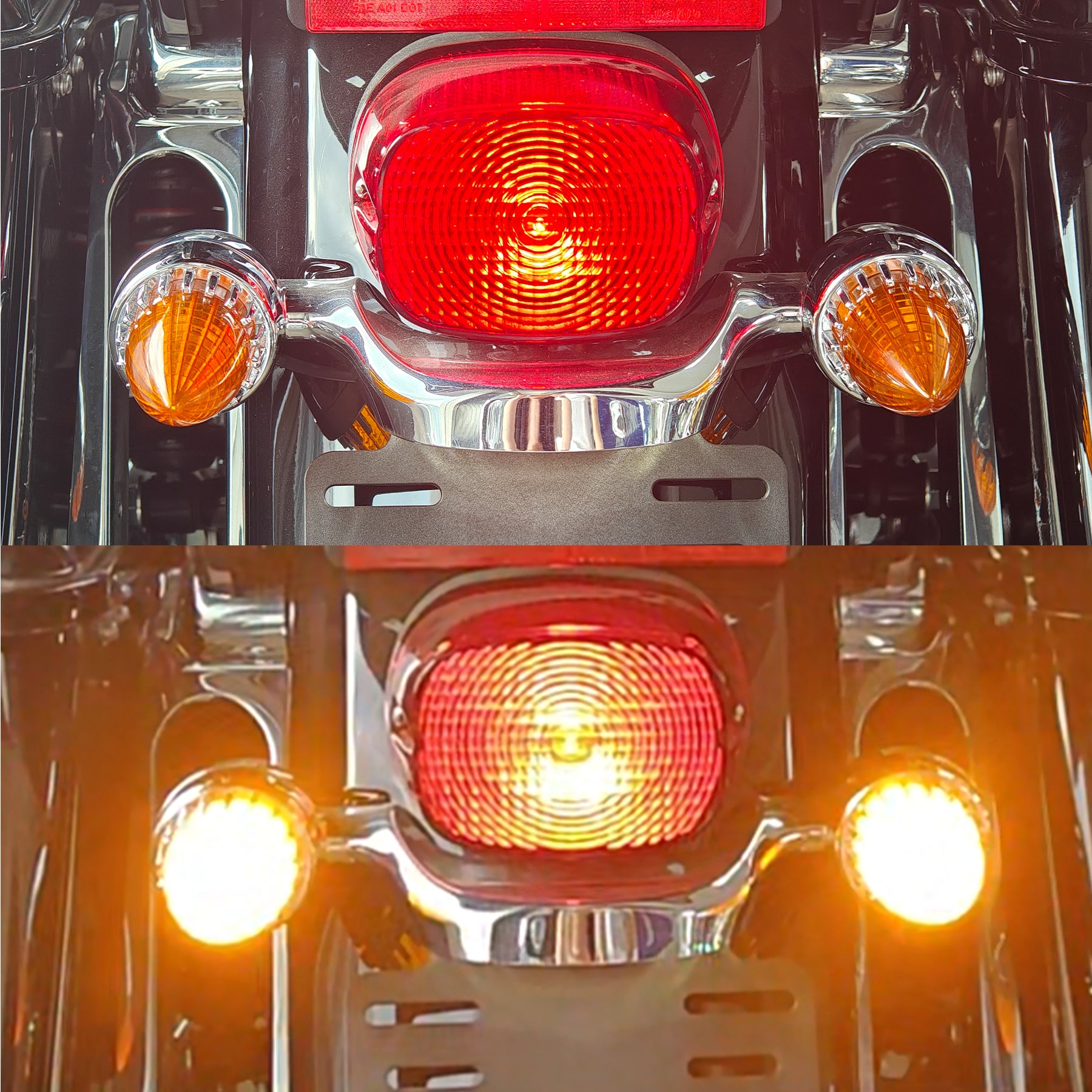 Retro Bullet 3 1/4" Screw-in Turn Signal Lens For Harley Heritage Road King Electra Glide