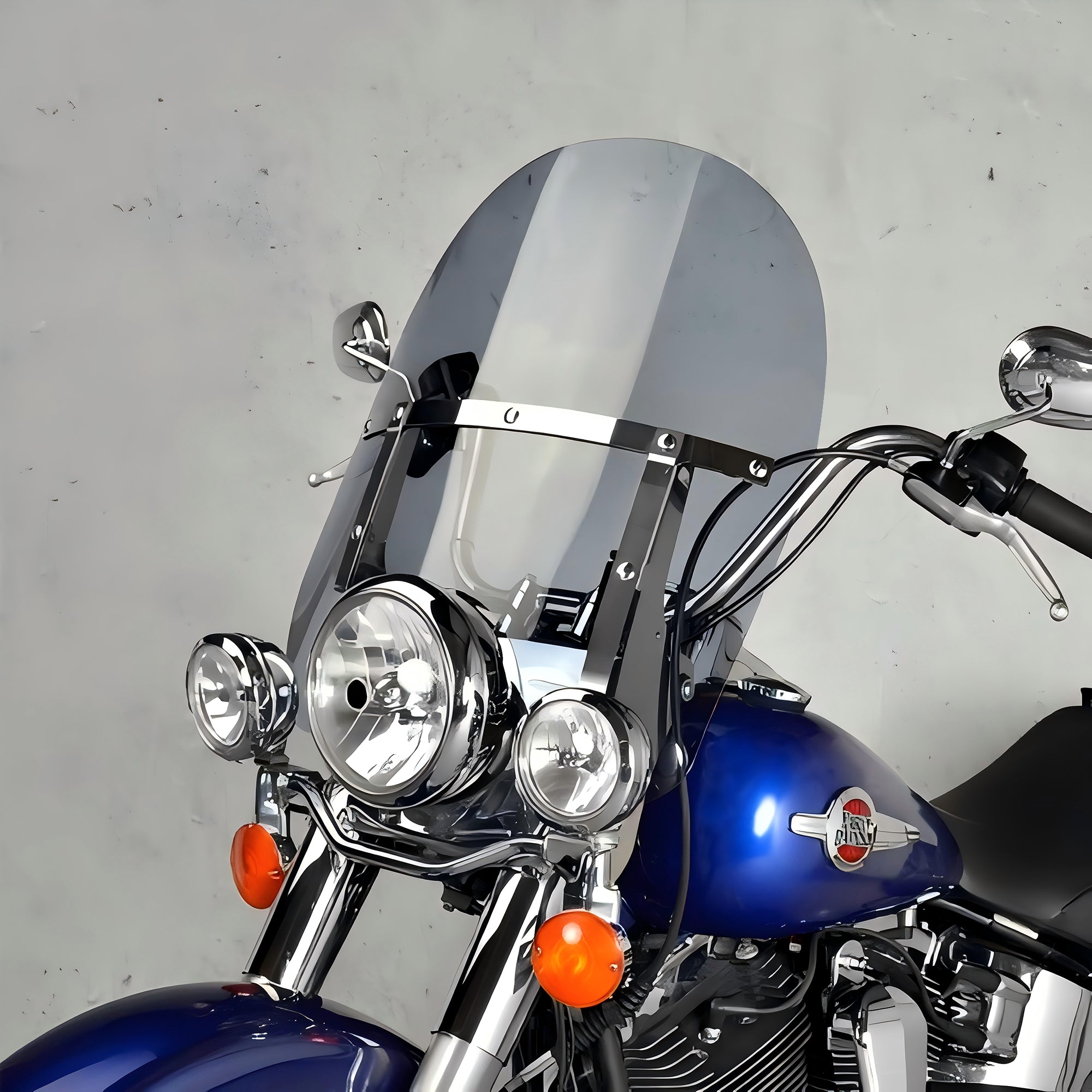 17" Smoke Detachable Windshield Windscreen Wind Splitter For Harley Touring Road King FLHR 1994-2023, Road King Special FLHRXS 2017-2025