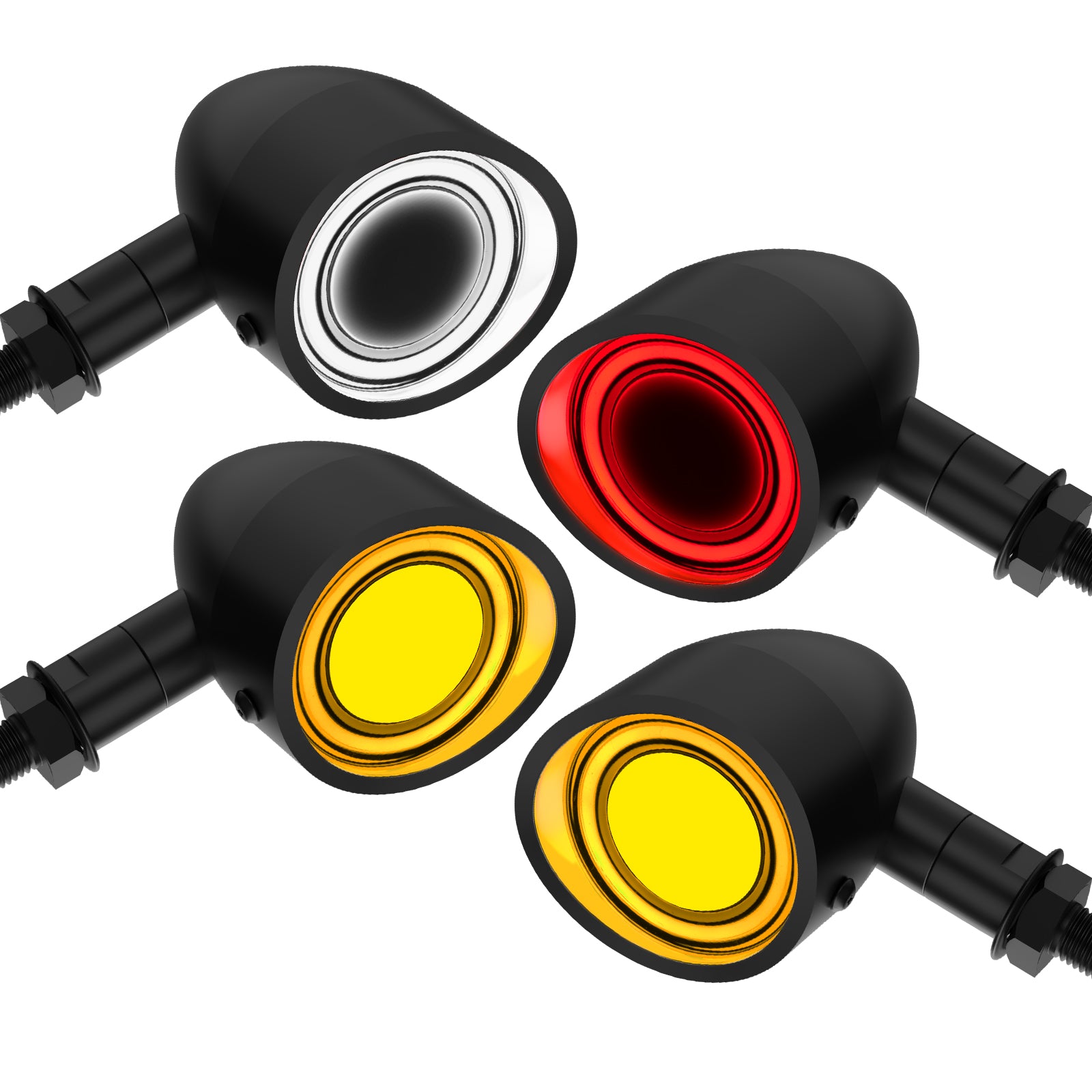 Motorcycle LED Bullet Turn Signals Front Rear Indicator