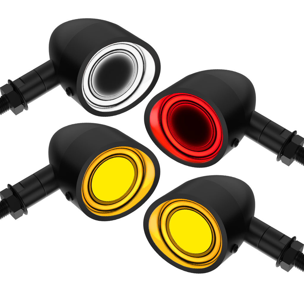 Motorcycle LED Bullet Turn Signals Front Rear Indicator