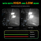 Motorcycle LED Square Headlight