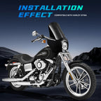 Front Headlight Fairing W/ 15'' Windscreen For Harley Dyna FXD FXDL FXDB 2006-17