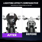 Quarter Fairing Windshield Kit for Harley Dyna 2006–2017, Street Bob FXDB, Super Glide FXD FXDC, Low Rider FXDL FXDLS