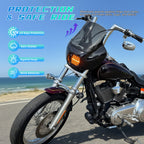Front Quarter Fairing Windscreen 13" Only Windshield For Harley Softail Street Bob 114 FXBBS 2021-2024 Standard FXST 2018+
