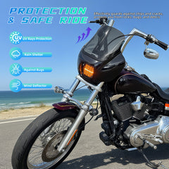 Front Quarter Fairing Windscreen 13" Only Windshield For Harley Softail Street Bob 114 FXBBS 2021-2024 Standard FXST 2018+