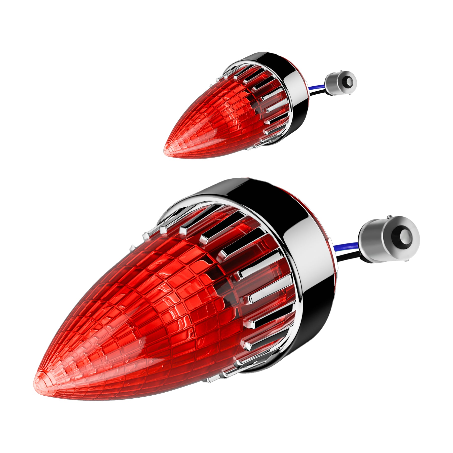 Classic Bullet 2" Clip-In Turn Signal Lens With LED & 1156 Plug Secondary image