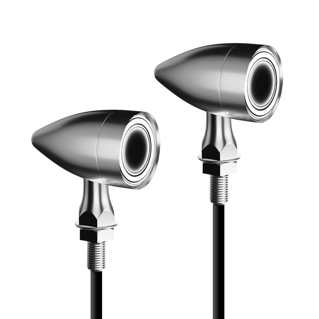 Motorcycle LED Bullet Turn Signals Front Rear Indicato