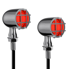 Motorcycle LED Grill Turn Signals Front Rear Indicator