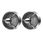 2" Turn Signal Light Turbine Replacement Red Lenses Covers for Softail Street Road Glide Fat boy Sportster Dyna Deluxe Bikes Snap On repl. OEM# 68973-00 Chrome Bezel