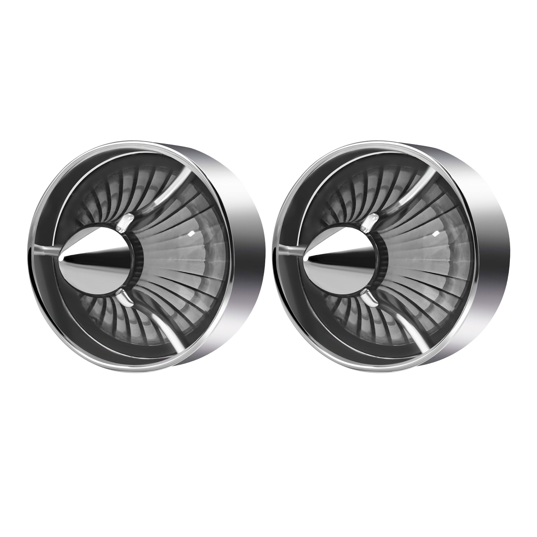 2" Turn Signal Light Turbine Replacement Red Lenses Covers for Softail Street Road Glide Fat boy Sportster Dyna Deluxe Bikes Snap On repl. OEM# 68973-00 Chrome Bezel