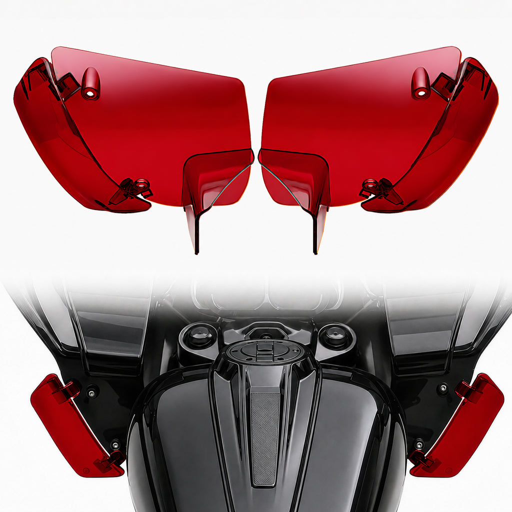 Wind Air Deflector Fairing Side Wings for Harley Road Glide 2024+, Windshield Deflectors for 2024-2026 CVO Road Glide ST FLTRXSTSE 2024-2026 Road Glide FLTRX 2023-2026 CVO Road Glide FLTRXSE