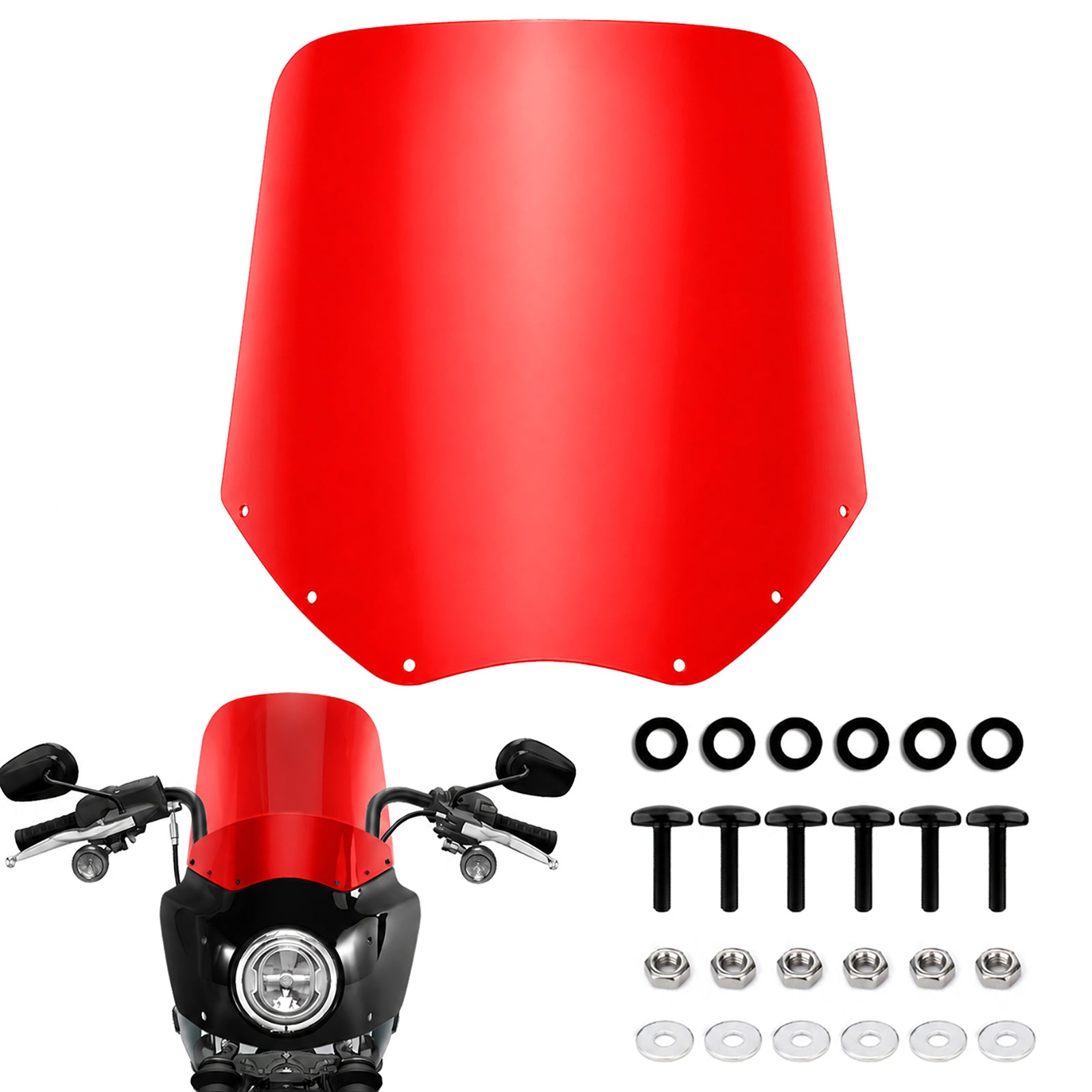 13" Colourful Windscreen Motorcycle Windshield Windscreen for Road Warrior fairing kit