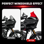 9" Windshield Windscreen with Fairing Side Wings Air Deflectors for Harley Softail 2022 2023 2024 Low Rider ST El Diablo FXRST FXLRST