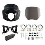 Front Headlight Fairing W/15" 11" Windshield For Dyna FXD FXDB FXDC FXDL 2006-2017