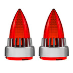 Motorcycle 2“ Turn Signal Clip-on 2 Pack Bullet Rear Tail Light Lens Covers for Harley Softail Street Road Glide Fat boy Sportster Dyna Deluxe