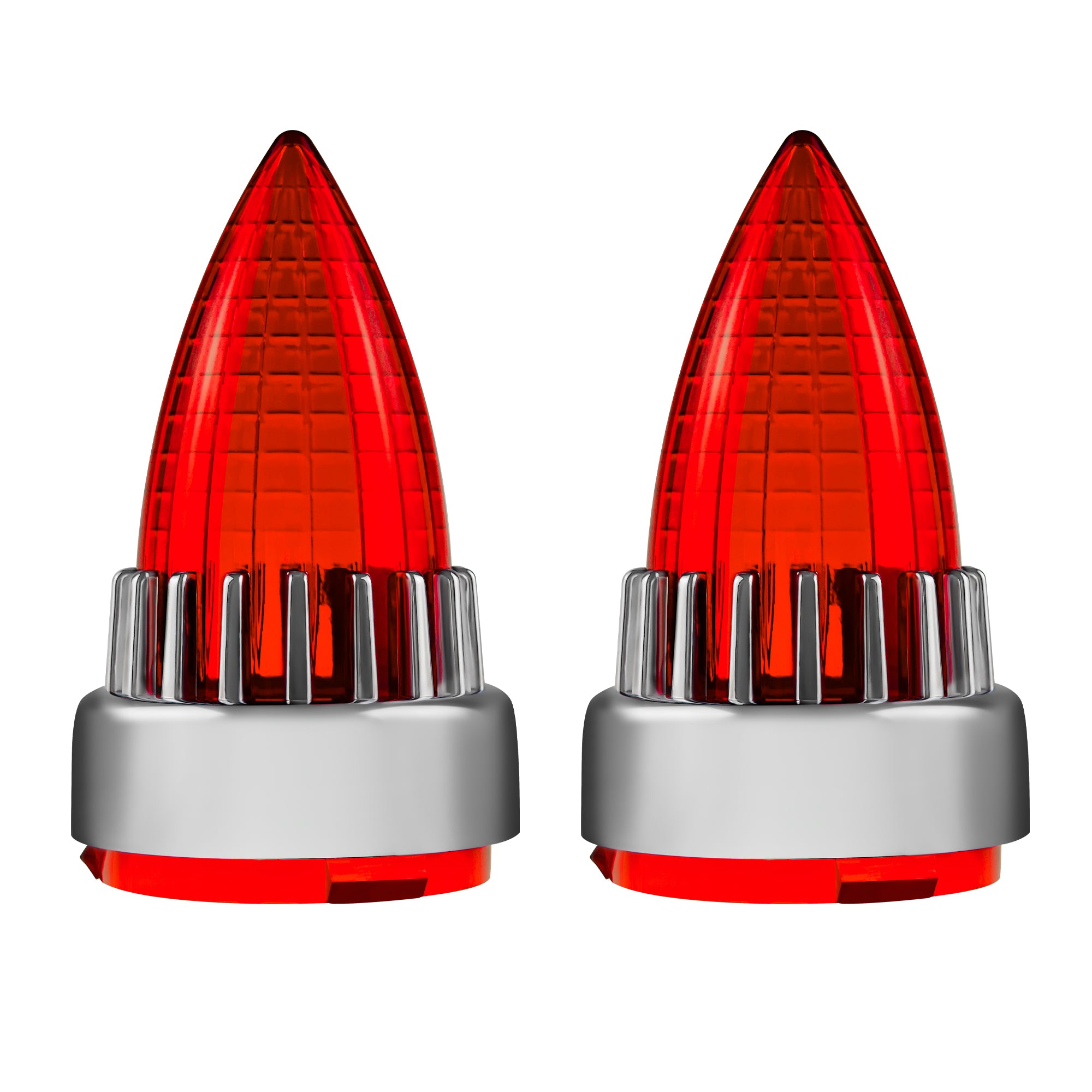 Motorcycle 2“ Turn Signal Clip-on 2 Pack Bullet Rear Tail Light Lens Covers for Harley Softail Street Road Glide Fat boy Sportster Dyna Deluxe