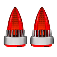 Motorcycle 2“ Turn Signal Clip-on 2 Pack Bullet Rear Tail Light Lens Covers for Harley Softail Street Road Glide Fat boy Sportster Dyna Deluxe