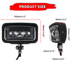 Motorcycle LED Square Headlight