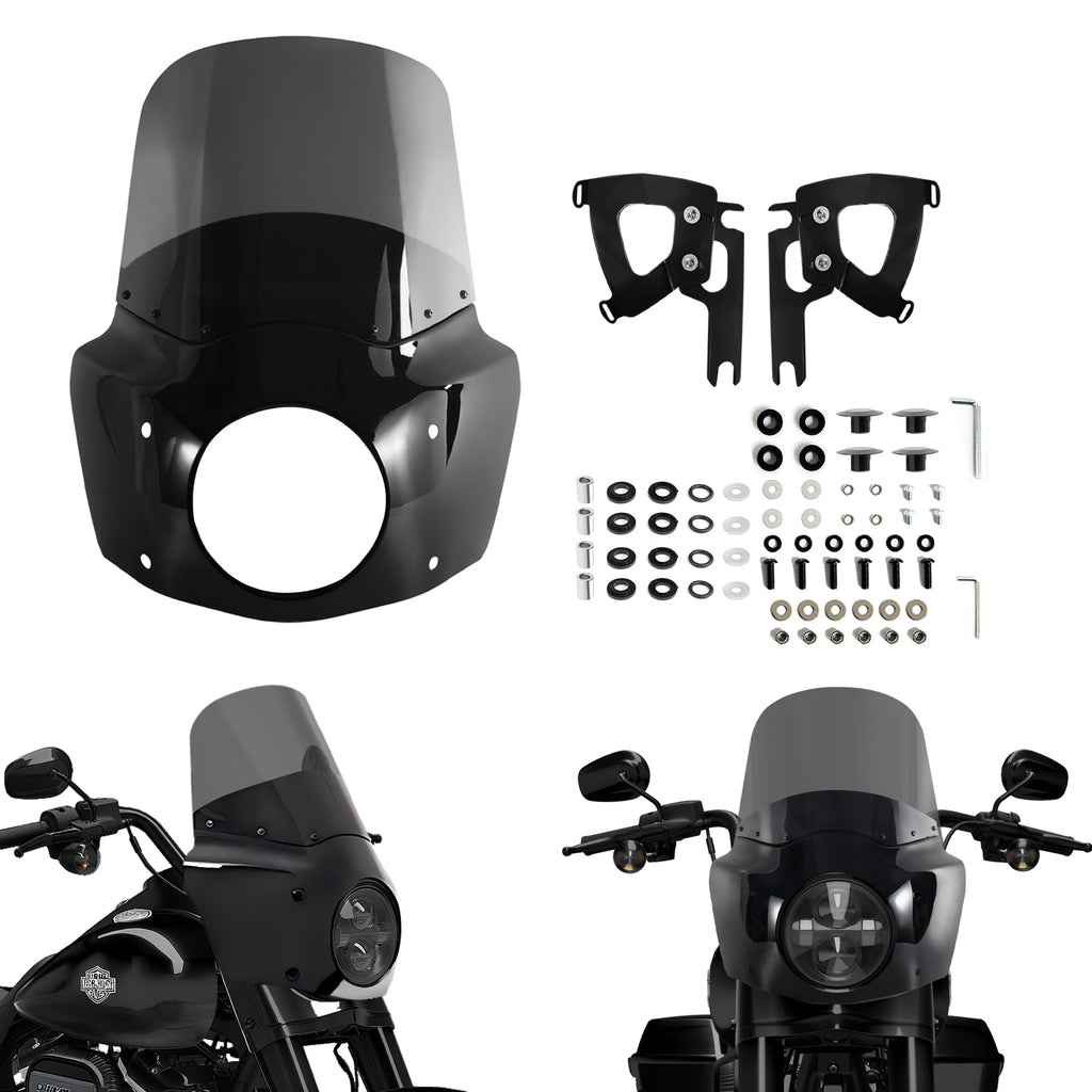 Road King Fairing with 11"/15" Windshield Fits 7" Headlight Road Warrior Fairing for Harley Touring Road King FLHR 1994-2023, FLHRXS 2017-2025 Motorcycle Windscreen
