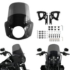 Road King Fairing with 11"/15" Windshield Fits 7" Headlight Road Warrior Fairing for Harley Touring Road King FLHR 1994-2023, FLHRXS 2017-2025 Motorcycle Windscreen