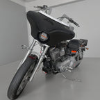 Batwing Fairing Smoke/Clear Windshield Chrome/Black Trim With Dyna Brackets For Harley Dyna Glide FXDC 2006-14 FXD Street Bob FXBB Low Rider S FXDLS