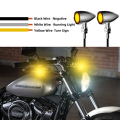Motorcycle LED Bullet Turn Signals Front Rear Indicator