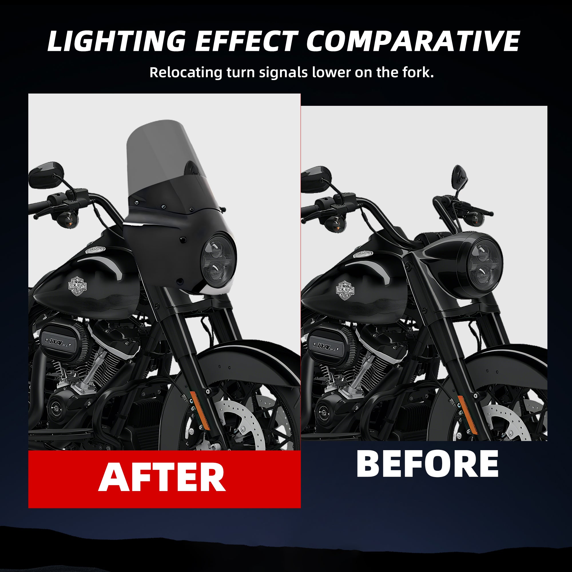 15" Windshield Road King Fairing Fit 7" Headlight For Harley Touring Road King FLHR 1994-2023 Road King Special FLHRXS 2017-2025