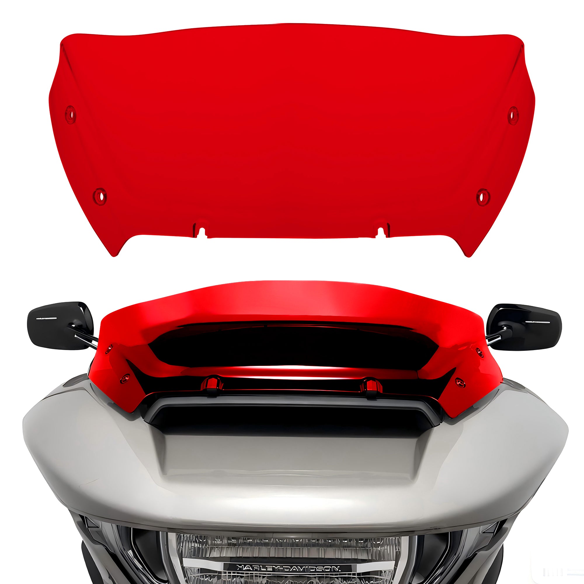 " Wave Windshield Windscreen Air Deflector for Harley CVO Road Glide FLTRXSE 2023-up, CVO Road Glide ST FLTRXSTSE 2024-up, Road Glide FLTRX 2024-up Accessories