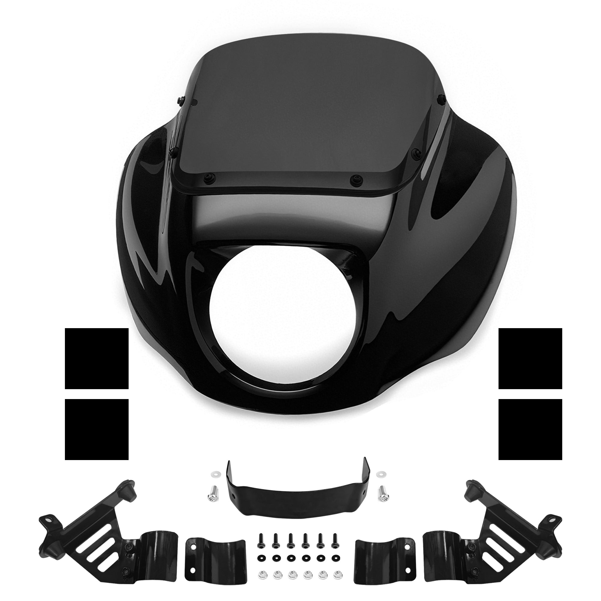 Front Quarter Fairing Low Rider S  9“/13" Windshield Mounting Bracket Kit For Harley Softail Street Bob Low Rider S FXLRS Standard FXST 2018+