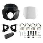 Front Headlight Fairing W/15" 11" Windshield For Dyna FXD FXDB FXDC FXDL 2006-2017