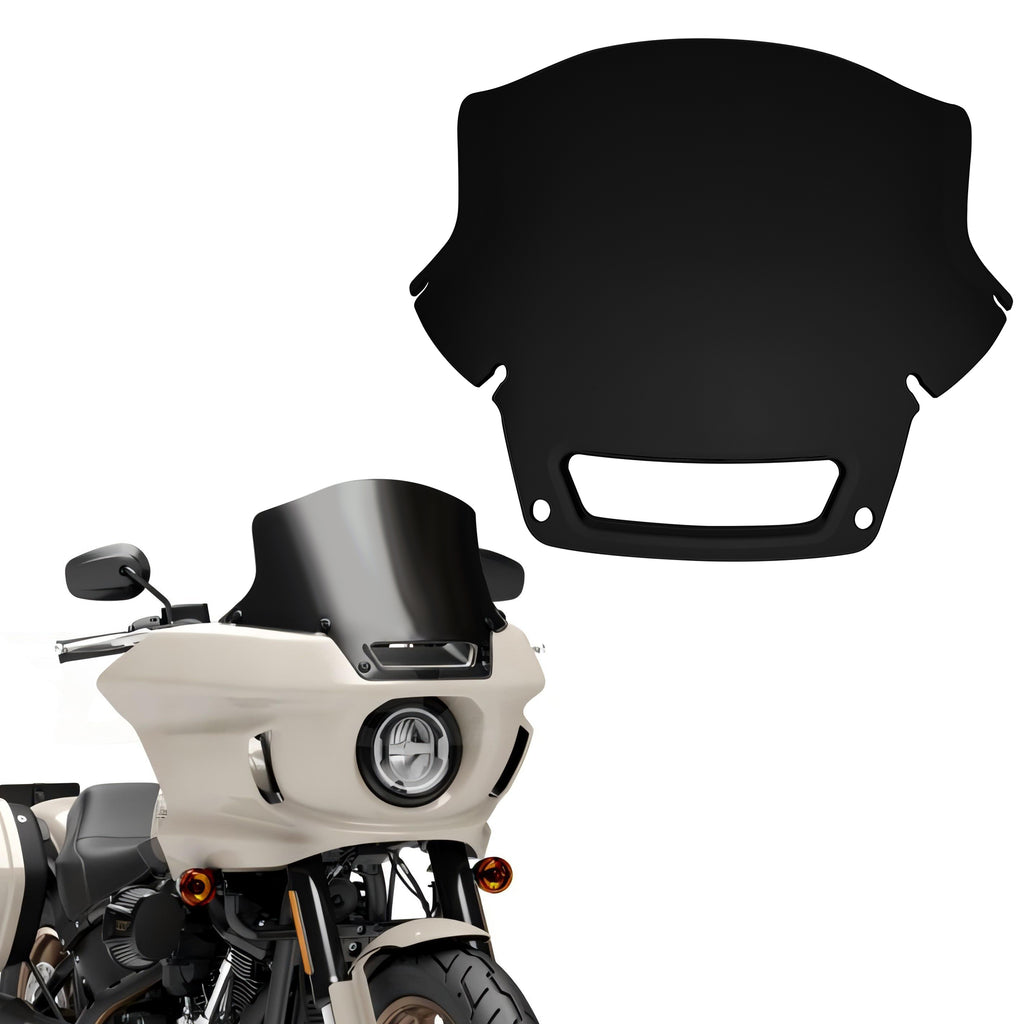Front 9" Windshield Motorcycle Low Rider ST Windscreen For Harley Softail Low Rider ST/FXLRST 2023 FXRST 2022-2024