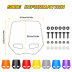 13" Vented Windshield Motorcycle Windshield for FTC Road Warrior fairing 6021 6024 kit